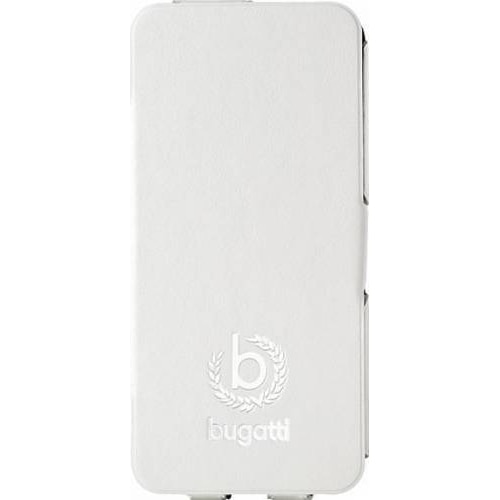 Husa de protectie Bugatti UltraThin Book Geneva pentru iPhone 5/5S/SE, Alb