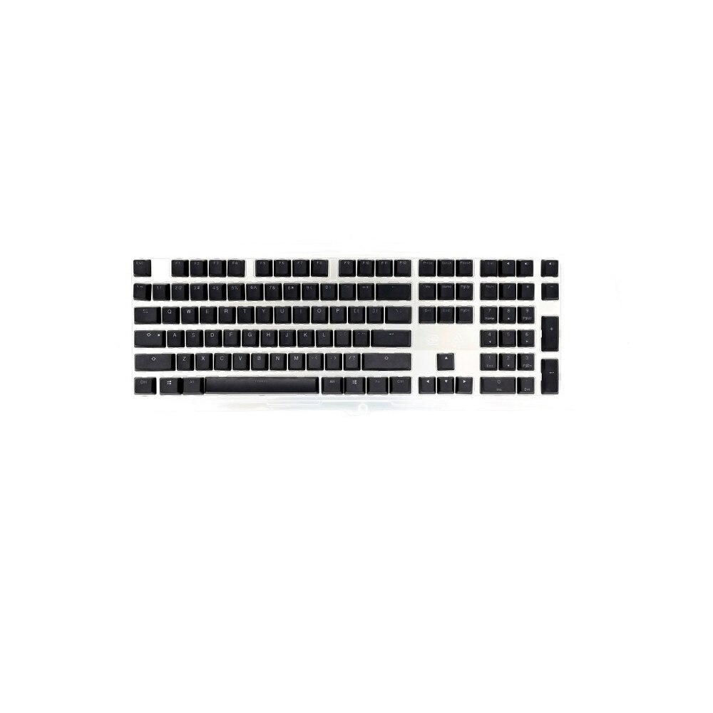 Set taste pentru tastatura mecanica Ducky Black 108-Keycap Set PBT Double-Shot US Layout