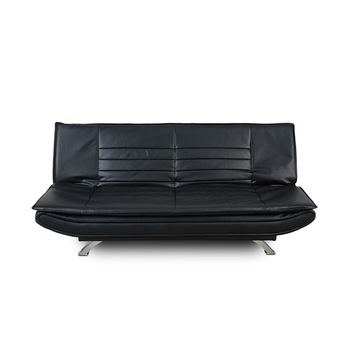 Canapea extensibila 3 locuri Maria, Mobila Sigma, piele ecologica neagra, 193x98x90 cm Canapea extensibila 3 locuri Maria, Mobila Sigma, piele ecologica neagra, 193x98x90 cm