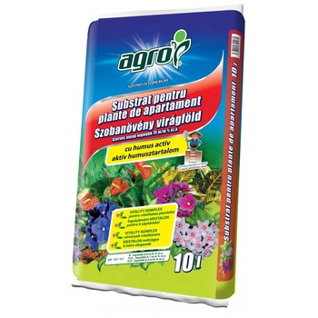 Pamant Agro, Recomandat pentru toate tipurile de plante de apartamentt, Continut ridicat de soluri fibroase, 10 L, AN Pamant Agro, Recomandat pentru toate tipurile de plante de apartamentt, Continut ridicat de soluri fibroase, 10 L, AN