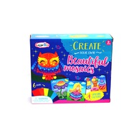 Set creativ mozaic de lipit, 4 planse, color day, +3