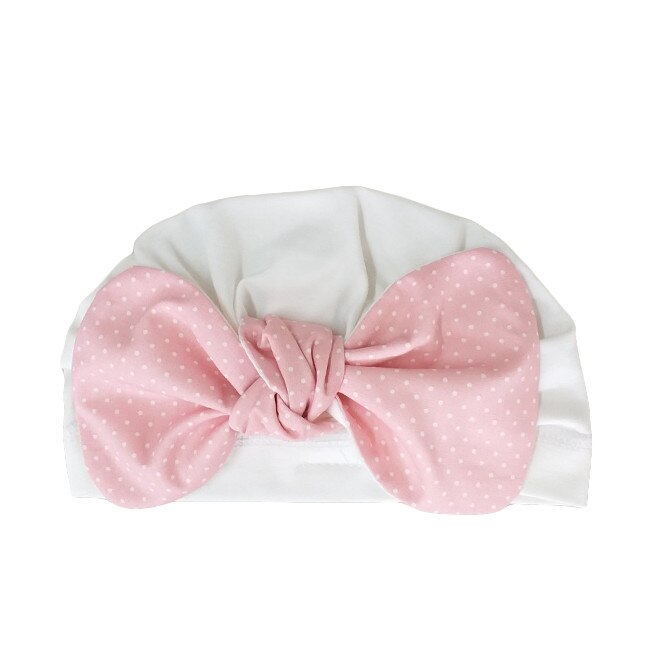 Turban Mic Pitic T41NN cu funda roz pal, Ecru, 46 cm