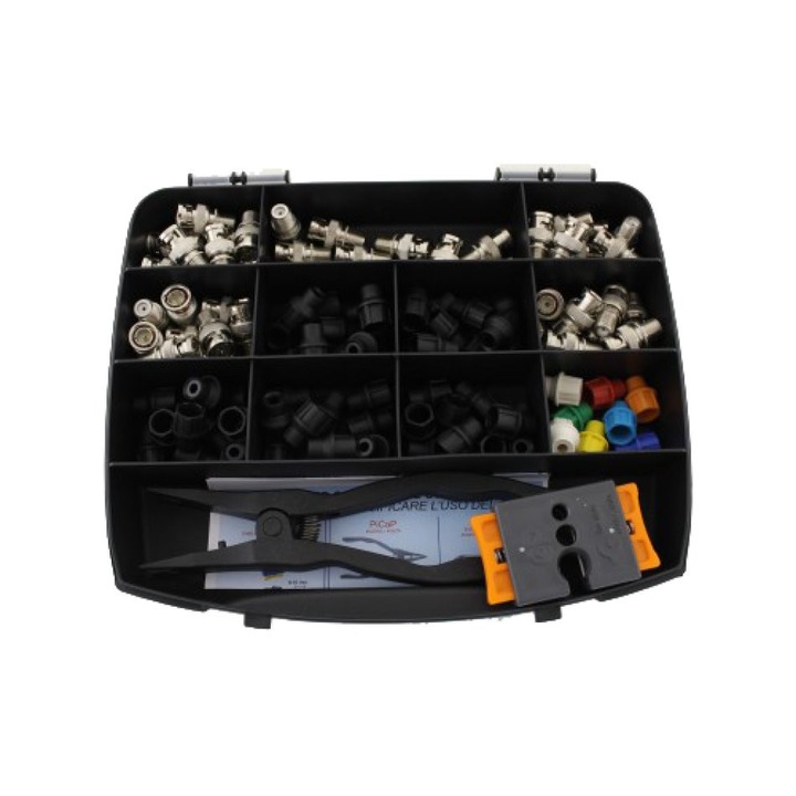 50 db CAP SYSTEM csatlakozós készlet, csupaszító és krimpelő fogó - CAP SYSTEM