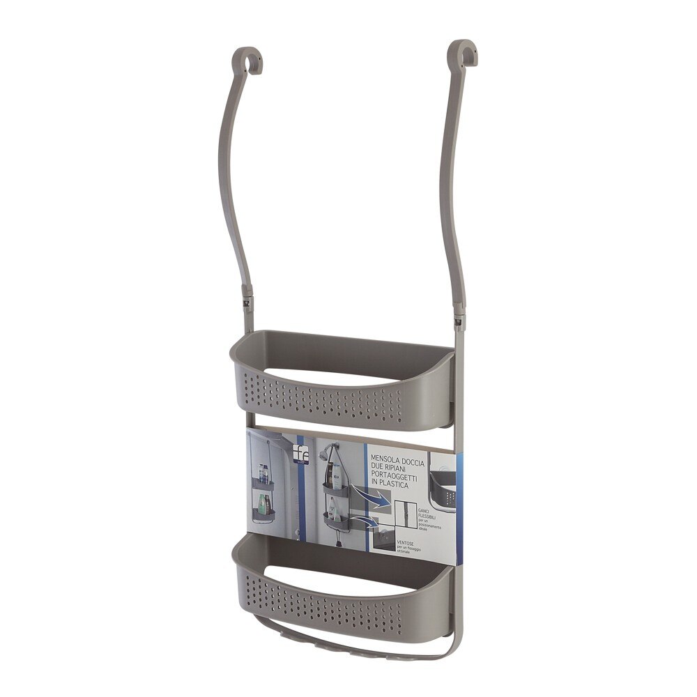 Etajera dus Feridras Fox, bej, 32x11x69 cm