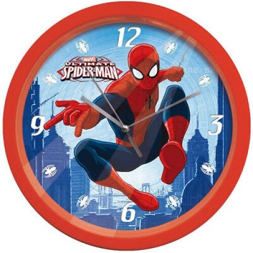Ceas perete Spiderman 25 cm Albastru/Rosu