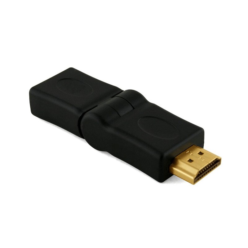 Adaptor Hdmi mama la Hdmi tata reglabil 180, negru