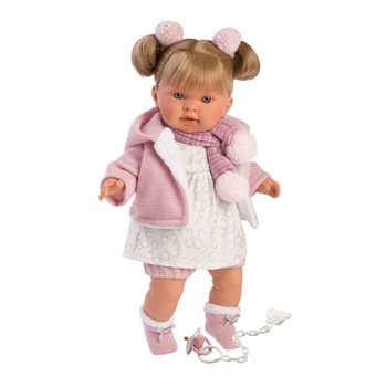 Papusa Alexandra cu rochita alba 42262 42 cm Llorens Papusa Alexandra cu rochita alba 42262 42 cm Llorens