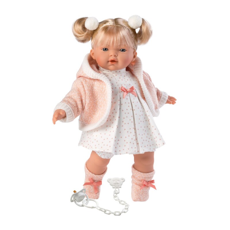 Papusa Roberta cu rochita alba 33296 33 cm