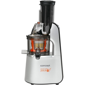 Storcator de fructe si legume Concept LO7065, 240 W, 60 rpm, tub alimentare XXL, recipient 1 L, anti picurare, Inox/Negru Storcator de fructe si legume Concept LO7065, 240 W, 60 rpm, tub alimentare XXL, recipient 1 L, anti picurare, Inox/Negru