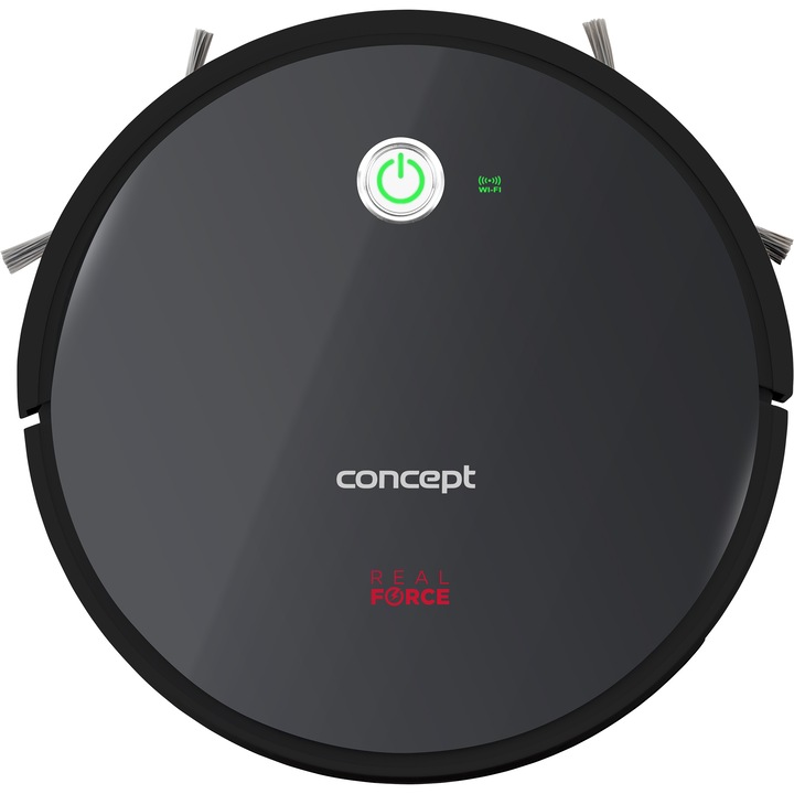 Прахосмукачка робот Concept VR3000, 28W, 14.4 V, Li-Ion, Жироскопична навигация, Черна