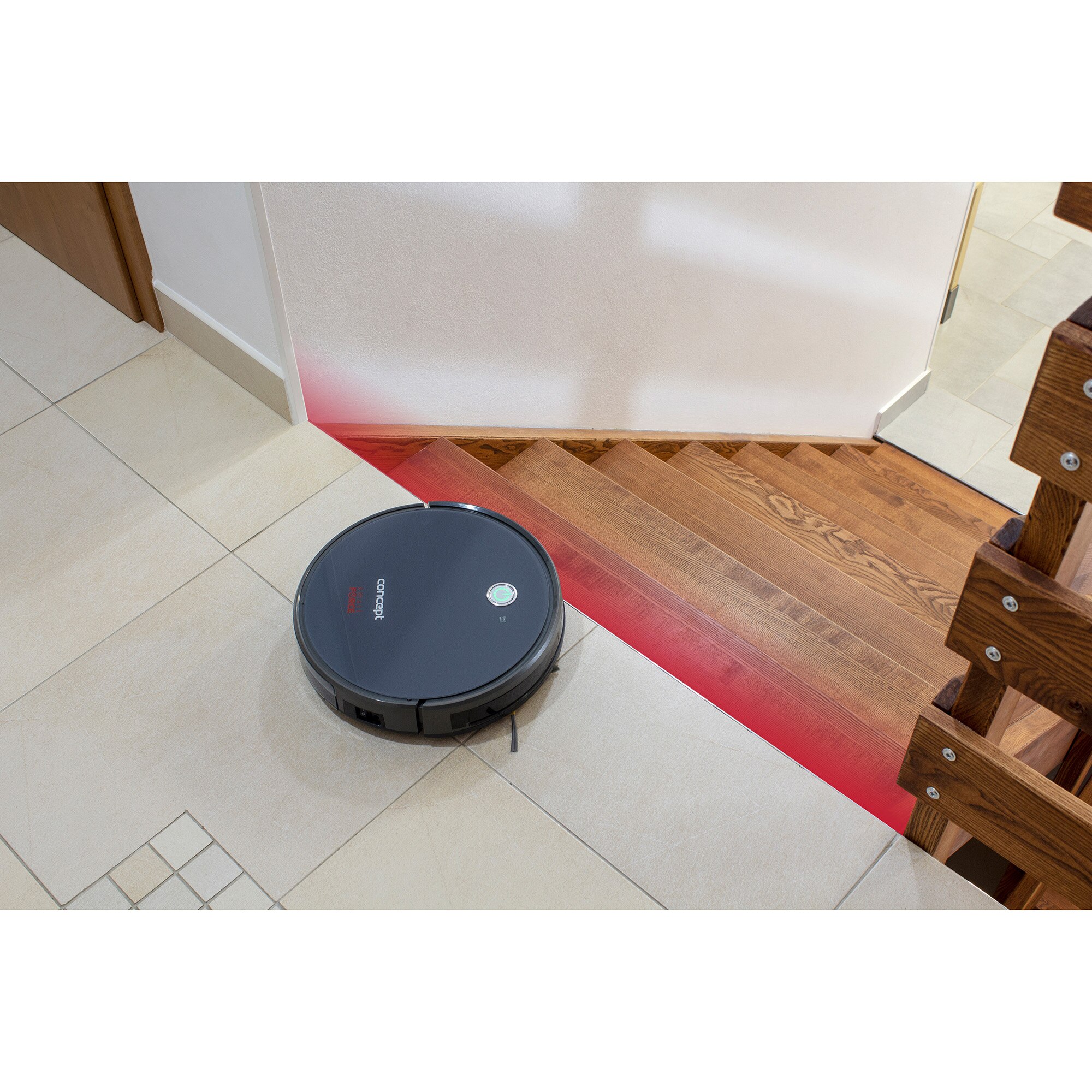 Robot de aspirare Concept VR3000, 28W, 14.4 V, Li-Ion, navigatie giroscopica, Negru