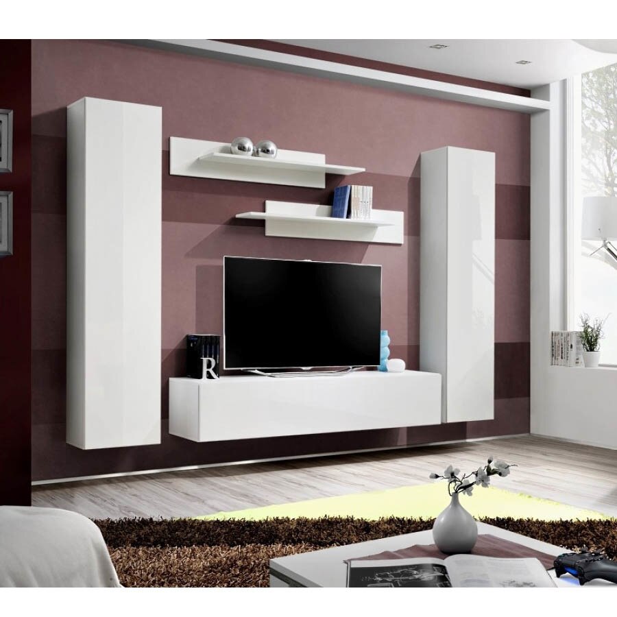 Living Genarom Fly B 23 WW FY A1, Alb/Alb Lucios, 260 x 190 x 40 cm