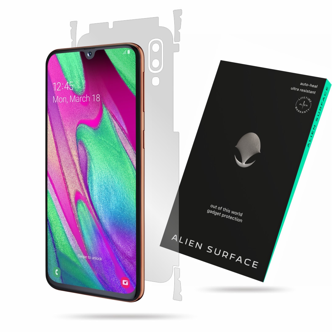 Folie Alien Surface, Samsung Galaxy A40, protectie spate, laterale