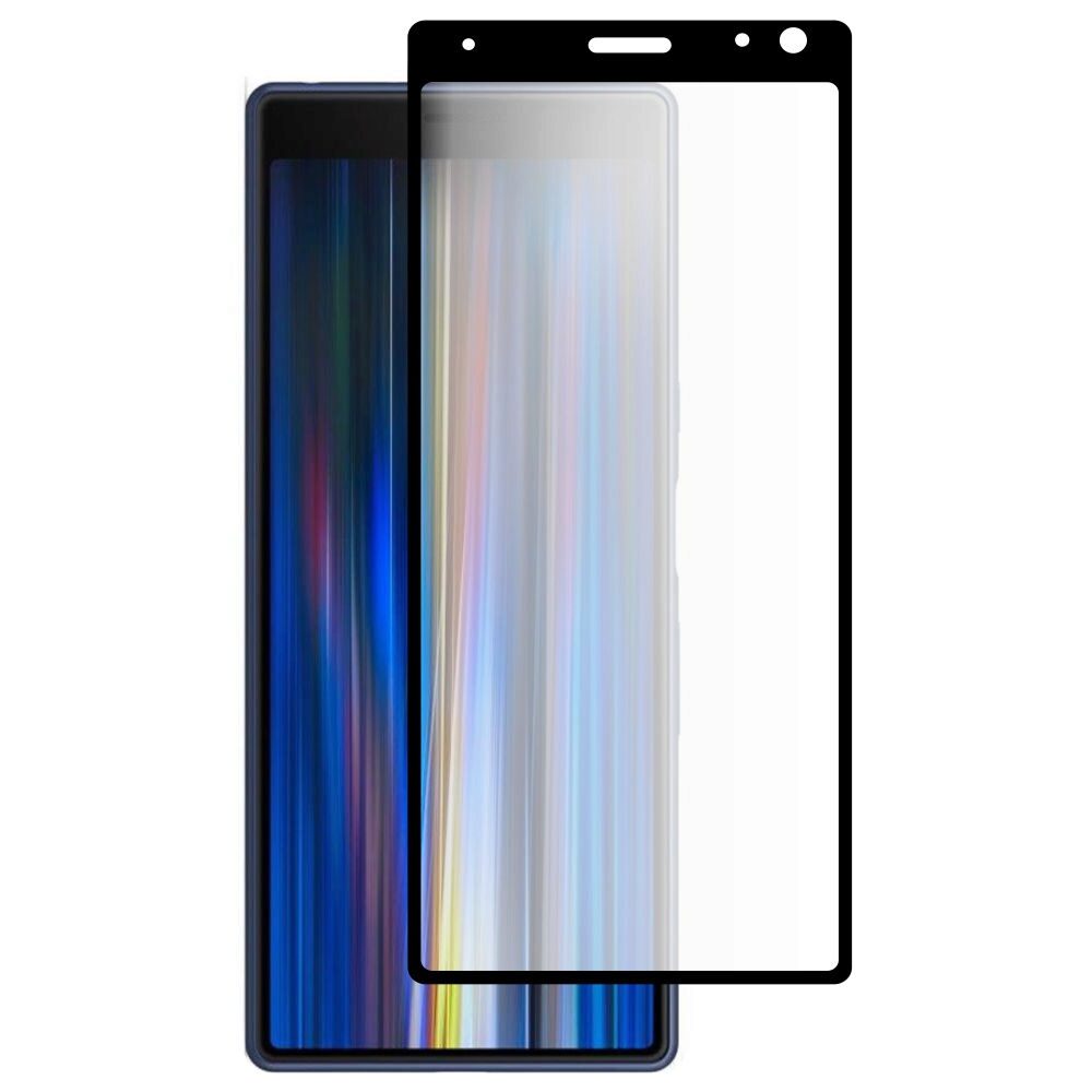Folie Protectie Sticla Flexibila 3MK Max pentru Sony Xperia 10, Full Screen, 7H, 0.3 mm, Negru