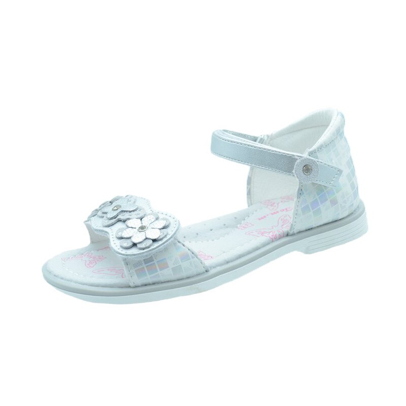 Sandale ortopedice fetite Tom Miki C-T51-67-F, Argintiu