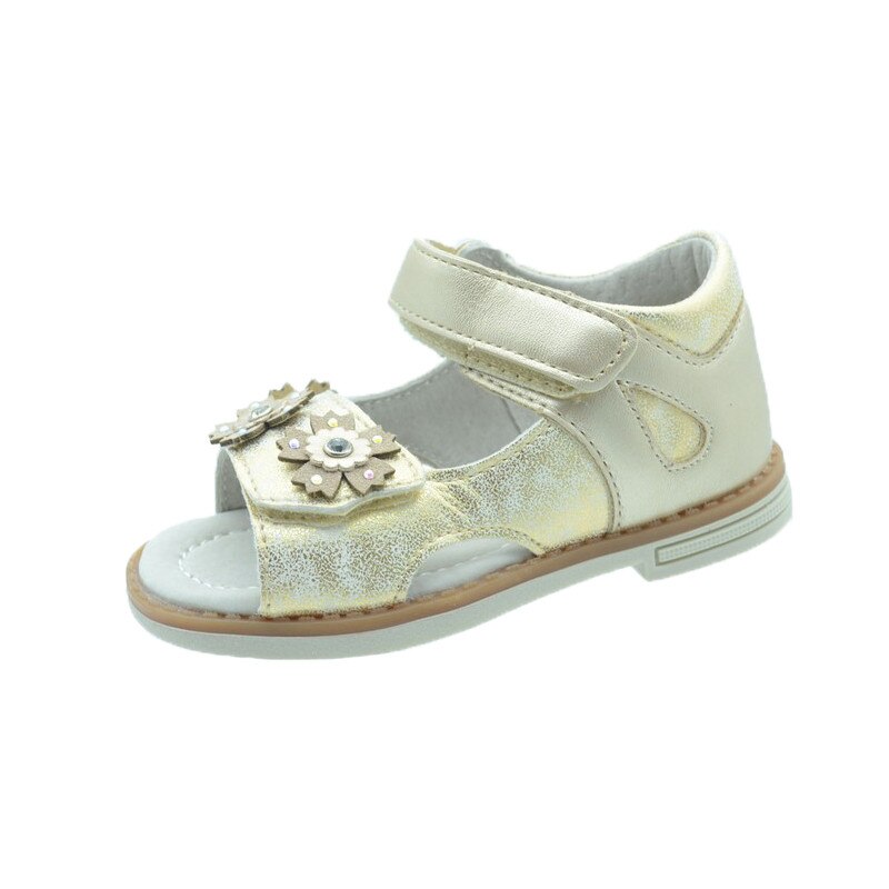 Sandale ortopedice fetite Tom Miki C-T51-76-D, Auriu