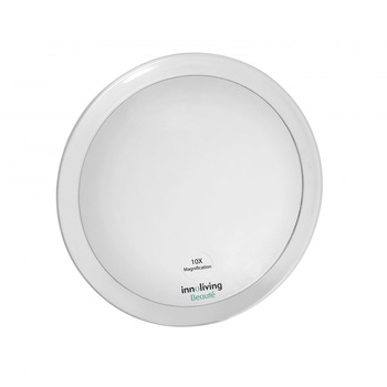 Oglinda cosmetica cu ventuza tripla, marire de 10X - Innoliving Oglinda cosmetica cu ventuza tripla, marire de 10X - Innoliving