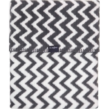 Paturica bebelusi Bumbac Zigzag 75x100, Womar Zaffiro, Alb/Gri Inchis Paturica bebelusi Bumbac Zigzag 75x100, Womar Zaffiro, Alb/Gri Inchis