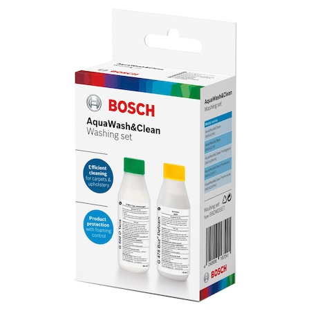 Bosch BBZWDSET Tisztítószerszett takarítógéphez, 100 ml tisztítószer, 100 ml habzásgátló
