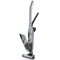Aspirator fara fir, Bosch, BCH3P210, Flexxo 2 in 1, baterie Li-Ion de 21,6 V, timp de functionare 50 de minute, depozitare incorporata pentru accesorii, Gri