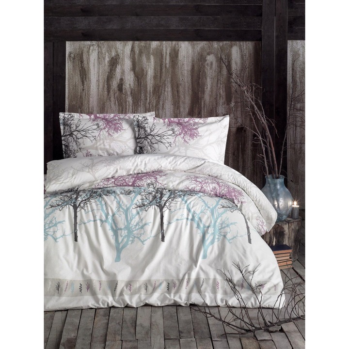 Kétszemélyes ágynemű garnitúra Midas v1 Ralex Pucioasa, 100% renforcé pamut