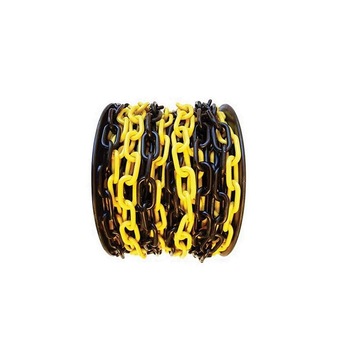 Lant plastic pe tambur Strend Pro, lungime 25 m, grosime 6 mm, galben/negru Lant plastic pe tambur Strend Pro, lungime 25 m, grosime 6 mm, galben/negru