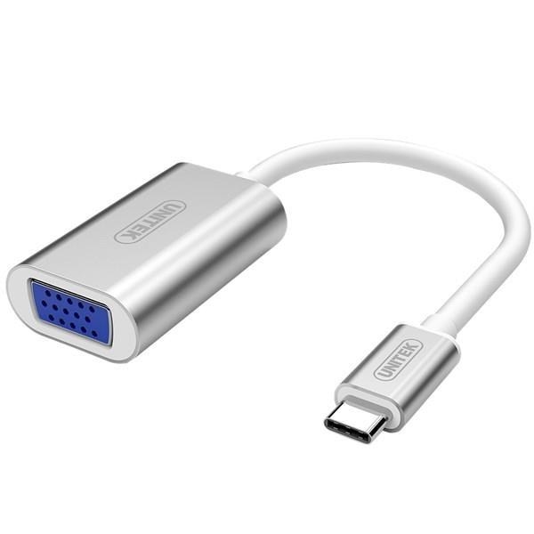 Adaptor , Unitek , Y/6315 USB 3.1 C / VGA , argintiu
