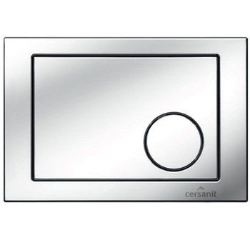 Buton actionare, Cersanit, Link, dubla comanda rotund, crom stralucitor Circle Buton actionare, Cersanit, Link, dubla comanda rotund, crom stralucitor Circle