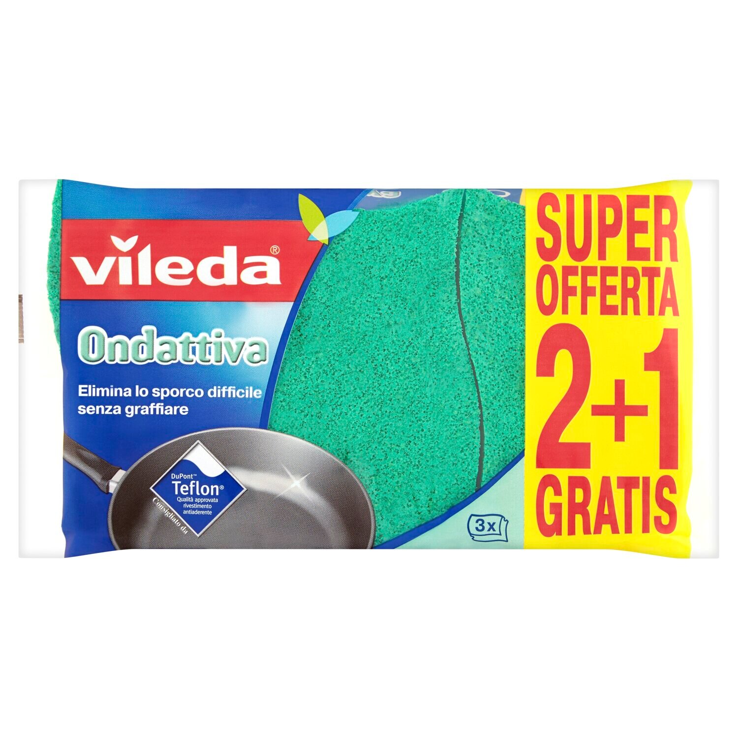 Set Bureti Ondulati Ondattiva Vileda, 2+1 buc