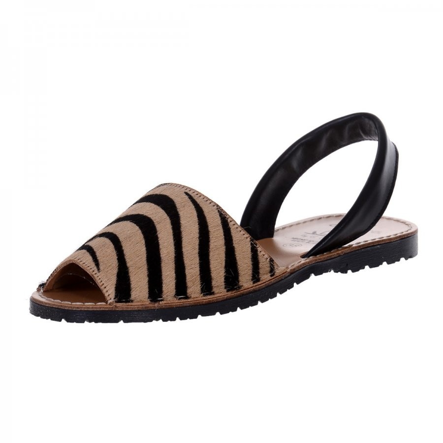 Sandale Dama Avarca Zebra Brown, Maro