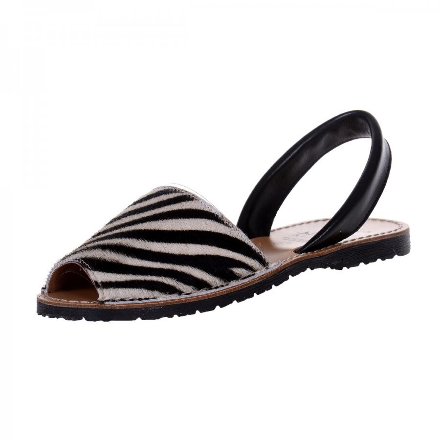 Sandale Dama Avarca Zebra White, Alb, 37