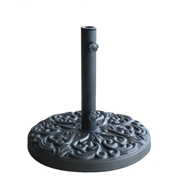 Suport rotund umbrela soare 25kg culoare neagra cu relief Suport rotund umbrela soare 25kg culoare neagra cu relief