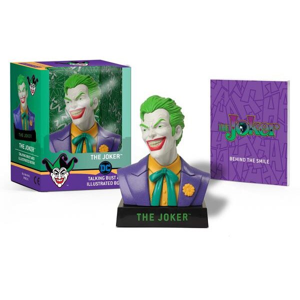 The Joker Talking Bust and Illustrated Book de Matt Manning