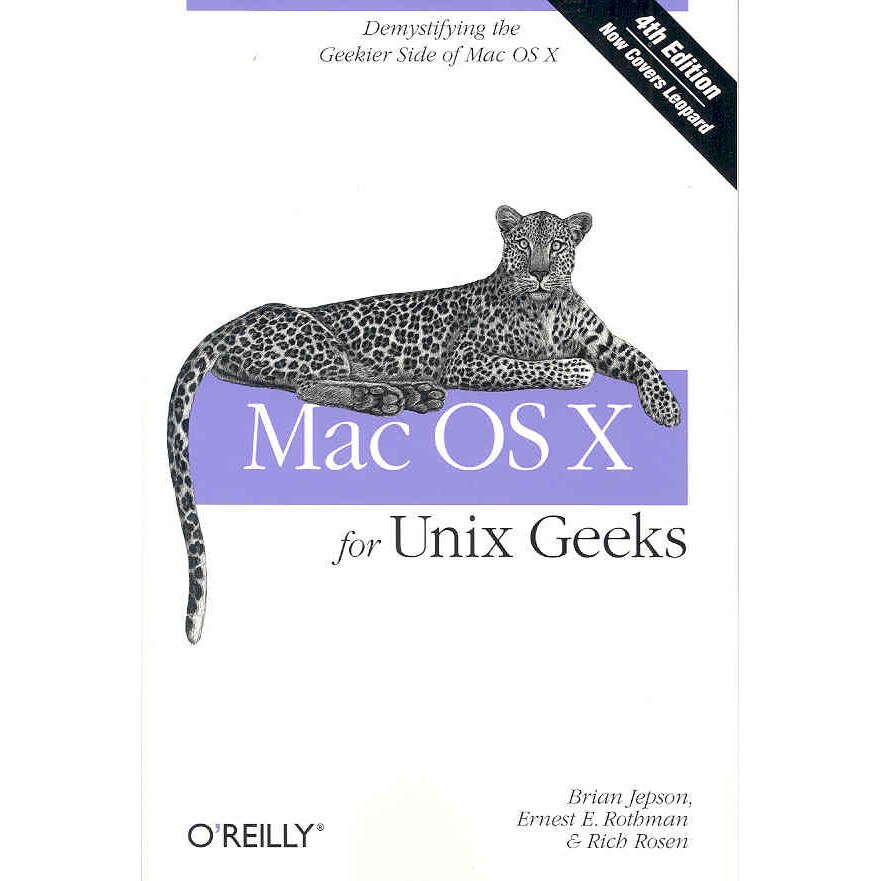 Mac OS X for Unix Geeks de Ernest Rothman