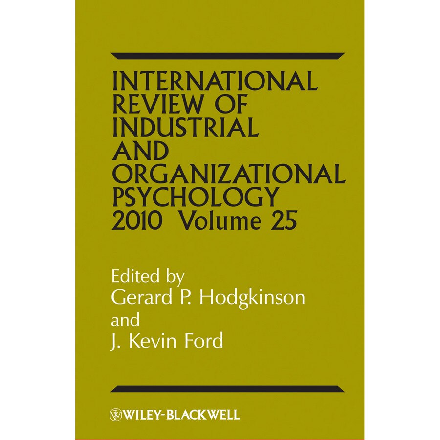 International Review of Industrial and Organizational Psychology 2010 de Gerard P. Hodgkinson