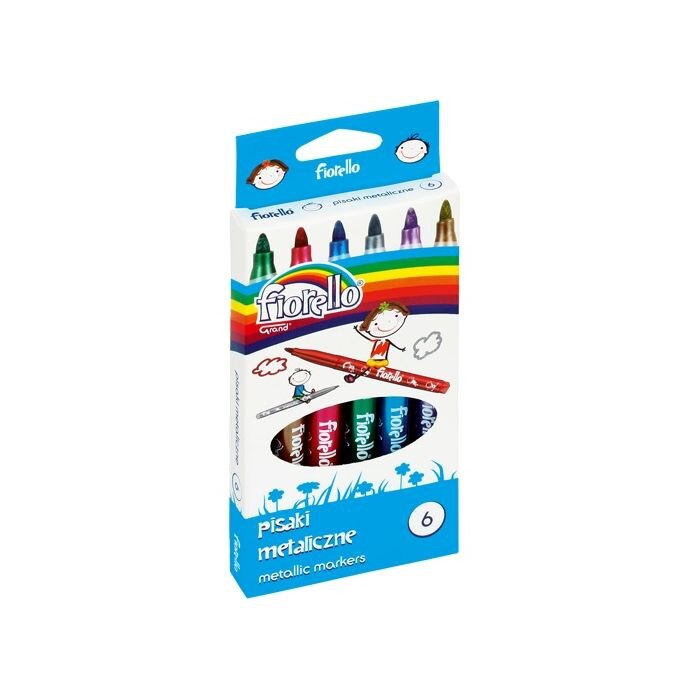 Marker metalizat 6 culori/set Fiorello