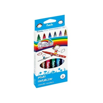 Marker metalizat 6 culori/set Fiorello Marker metalizat 6 culori/set Fiorello