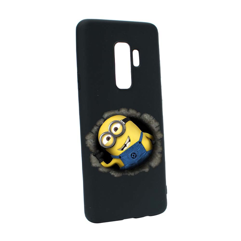 Husa de protectie Cartoon, Minion pentru Samsung Galaxy S9 Plus, rezistenta la uzura, anti-alunecare, din silicon Premium, B202