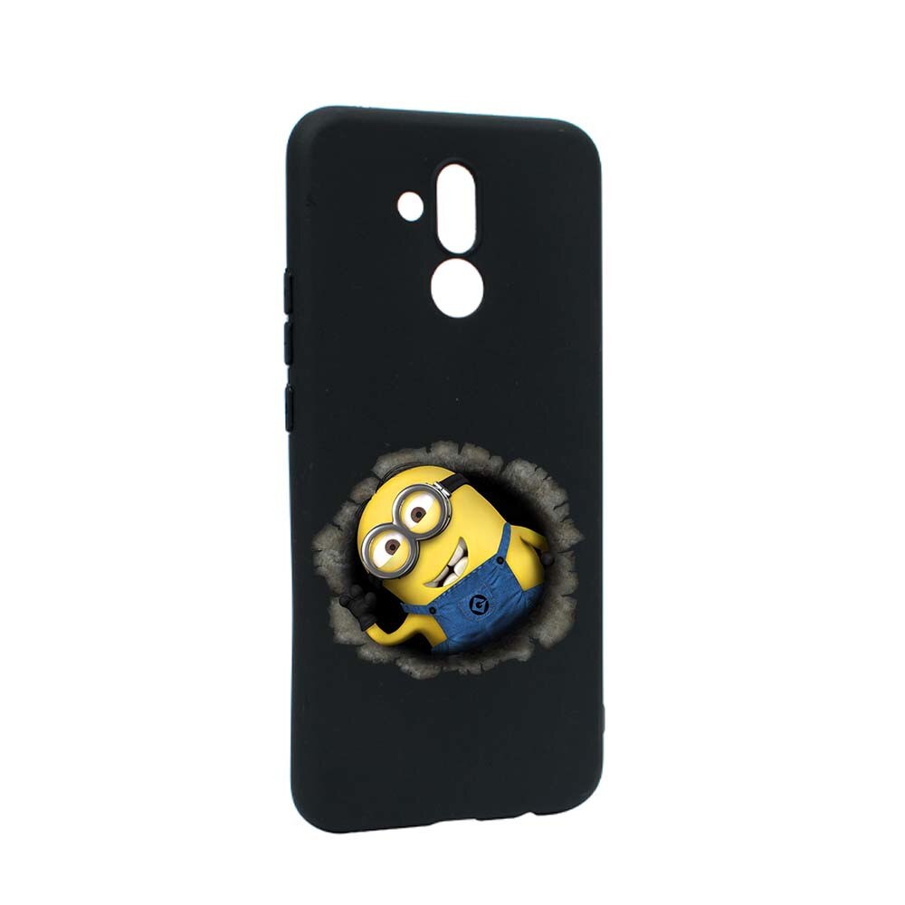 Husa de protectie Cartoon, Minion pentru Huawei Mate 20 Lite, rezistenta la uzura, anti-alunecare, din silicon Premium, B202