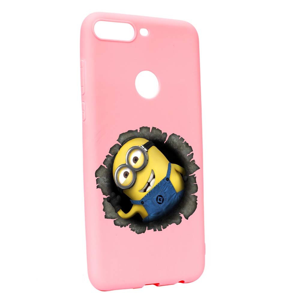 Husa de protectie Cartoon, Minion pentru OnePlus 5T, rezistenta la uzura, anti-alunecare, din silicon Premium, P202