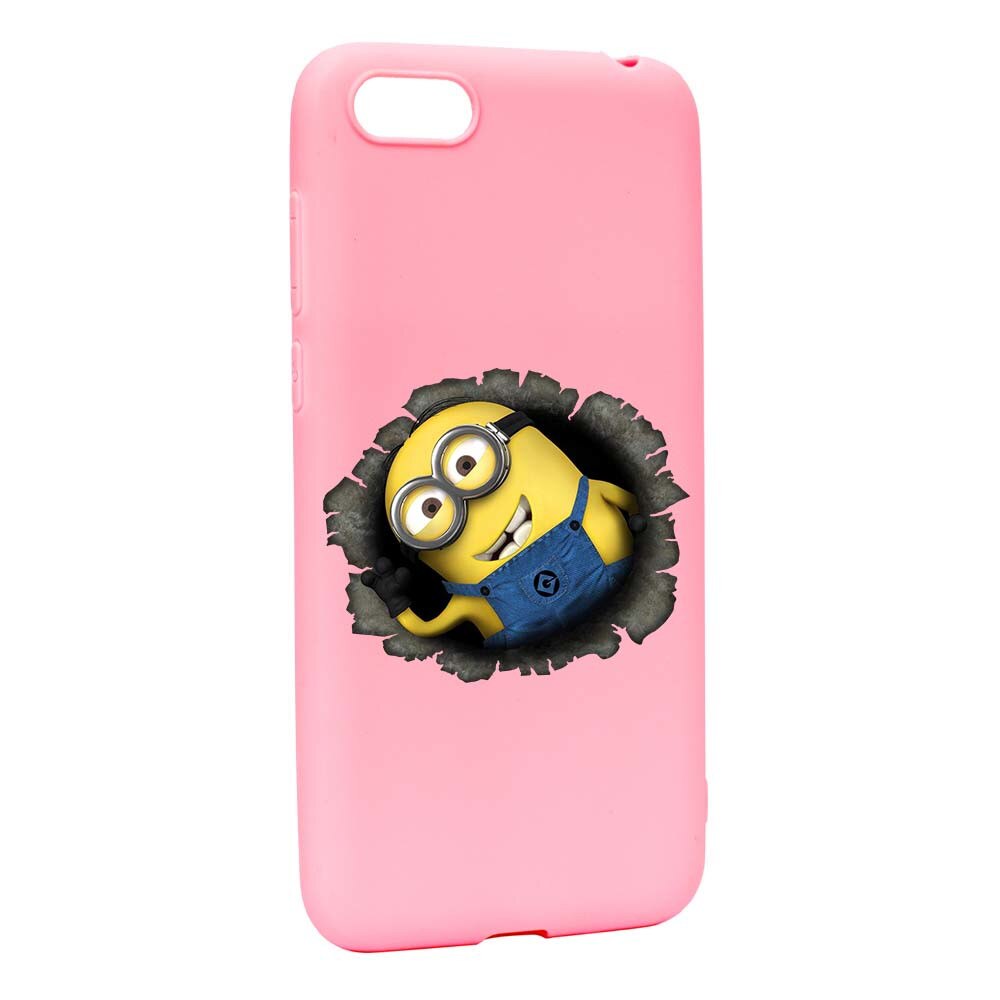 Husa de protectie Cartoon, Minion pentru Apple iPhone 6 / 6S, rezistenta la uzura, anti-alunecare, din silicon Premium, P202