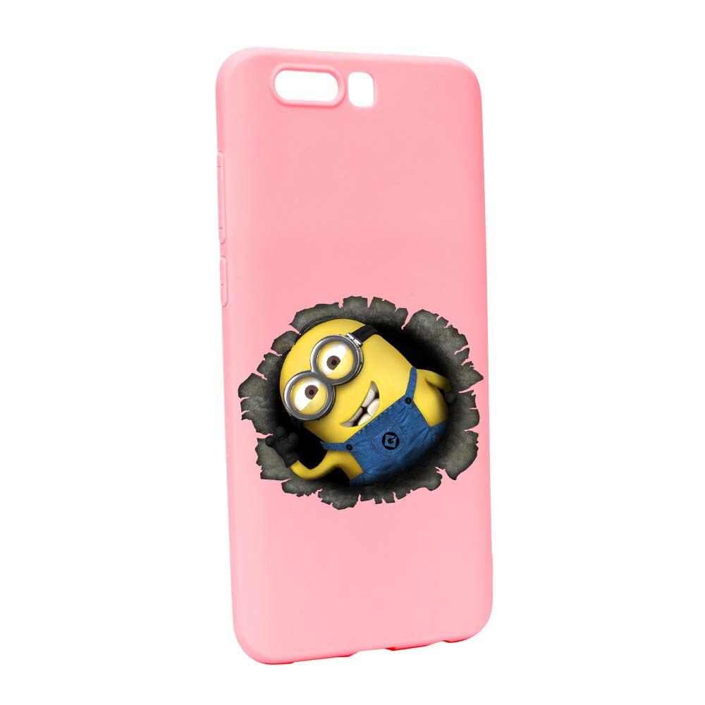 Husa de protectie Cartoon, Minion pentru Huawei Honor 9, rezistenta la uzura, anti-alunecare, din silicon Premium, P202
