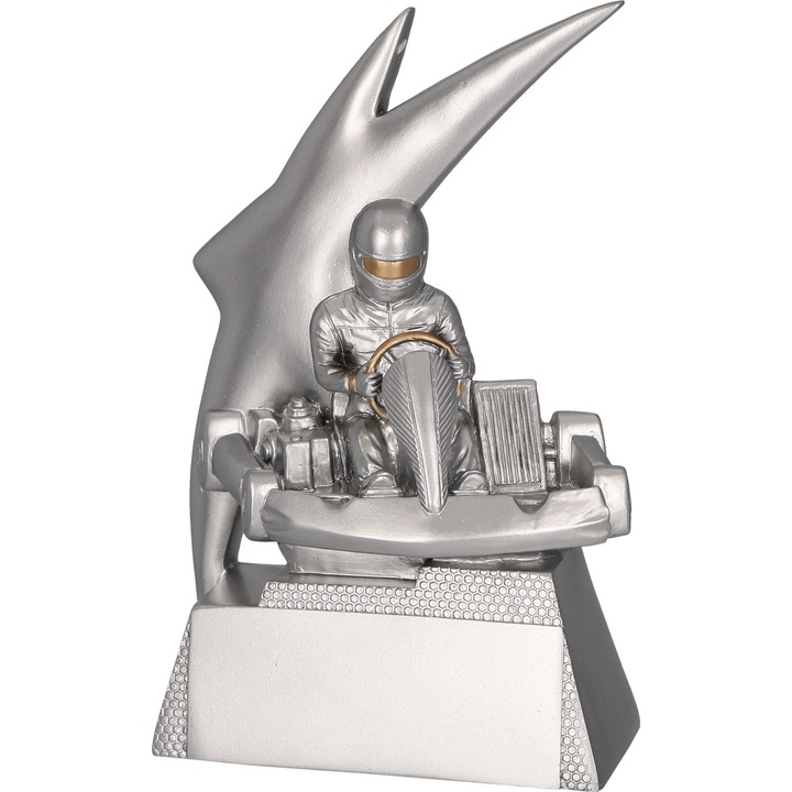 Trofeu Karting din Rasina Arginte, 16.5 cm