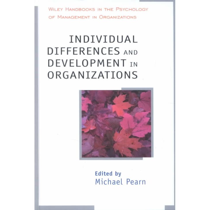 Individual Differences and Development in Organisations de Michael Pearn