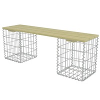 banca de gradina din gabion vidaxl 120 x 30 x 45 cm verde otel imagen 20_0_
0