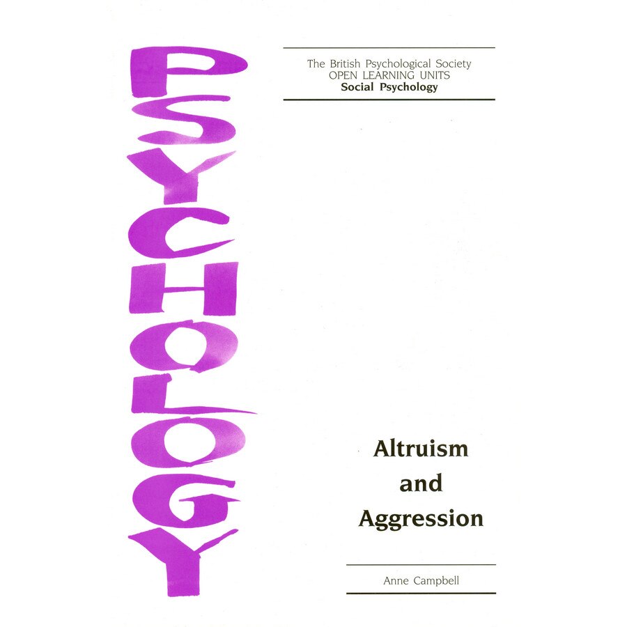 Altruism and Aggression de Anne Campbell