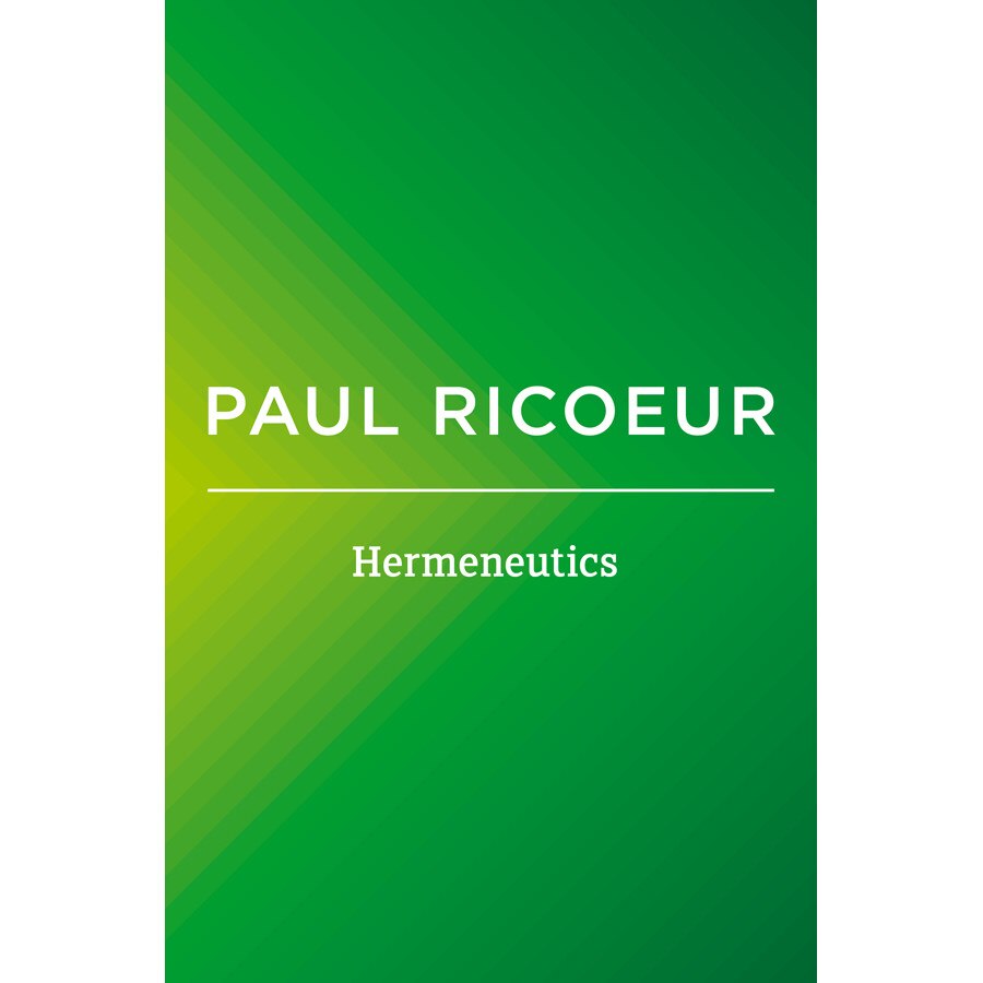 Hermeneutics de Paul Ricoeur