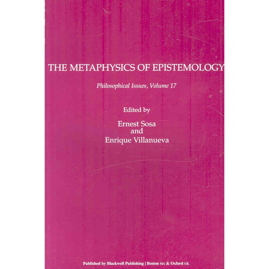 The Metaphysics of Epistemology de Ernest Sosa