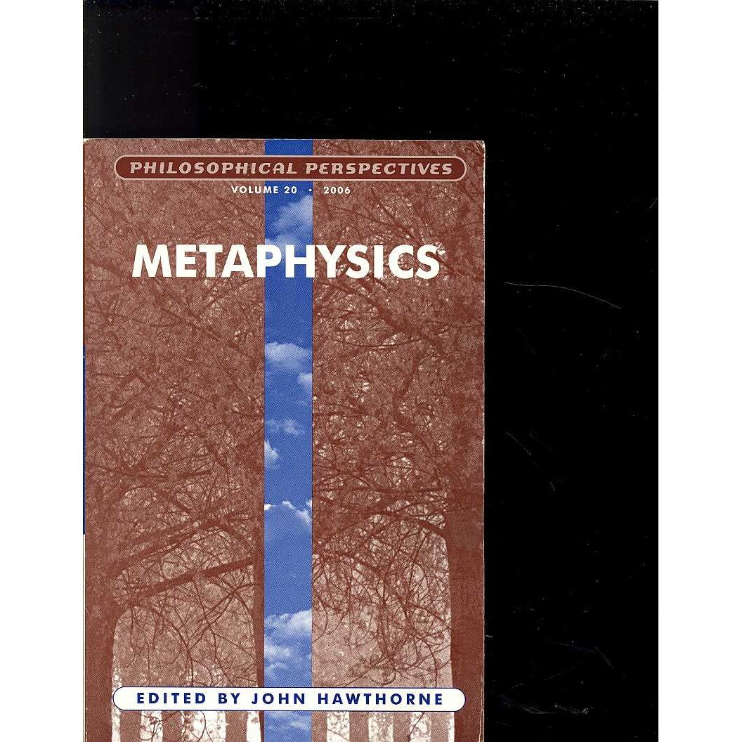 Metaphysics, Volume 20 de John Hawthorne