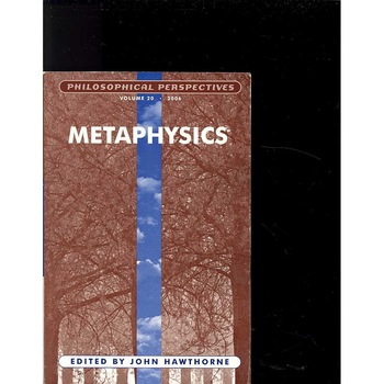 Metaphysics, Volume 20 de John Hawthorne Metaphysics, Volume 20 de John Hawthorne